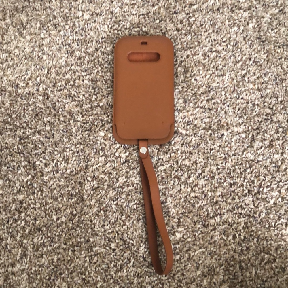 Apple leather brown smart case